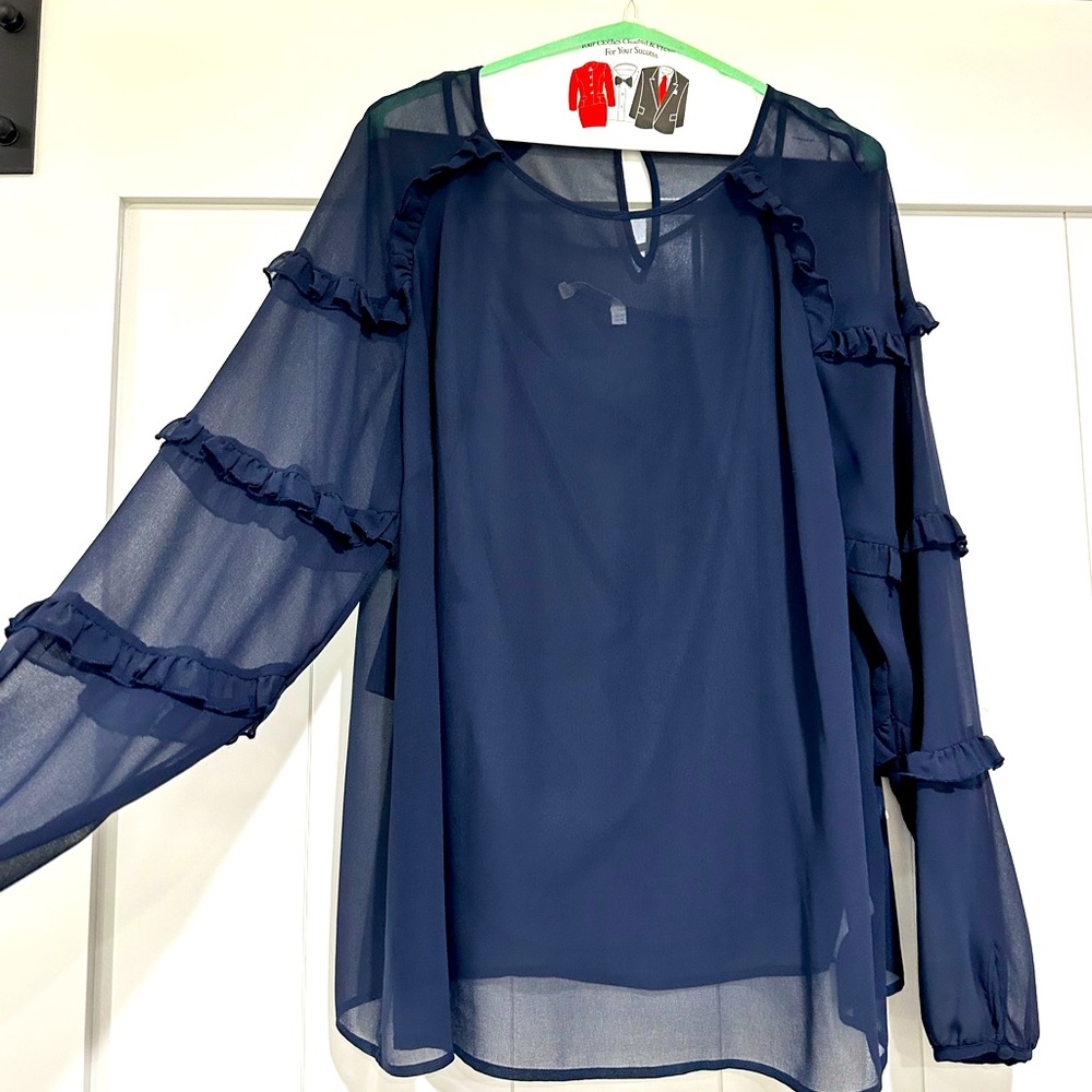 BODEN USA Navy Blouse - Size 14